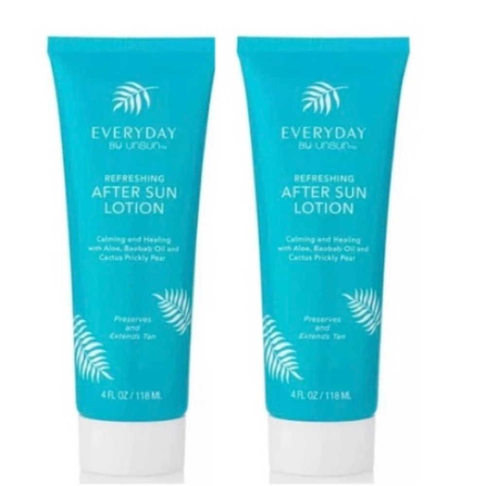 2 Everyday by Unsun Cosmetics Skin Soother After Sun Lotion Treatment 4oz each
